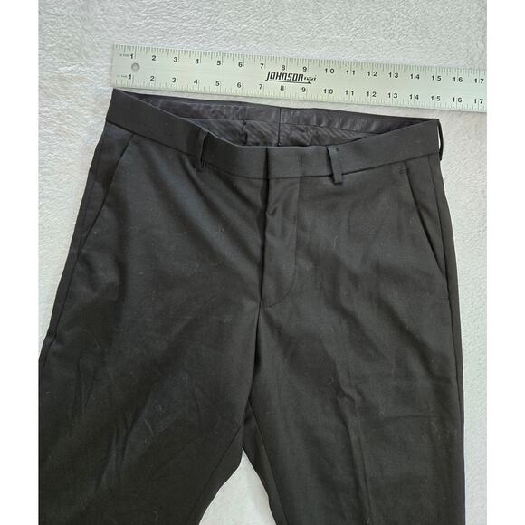 Black Murano Men's Alex Slim-Fit Flat-Front Dress Pants- Sz 30x28 - Picture 3 of 7
